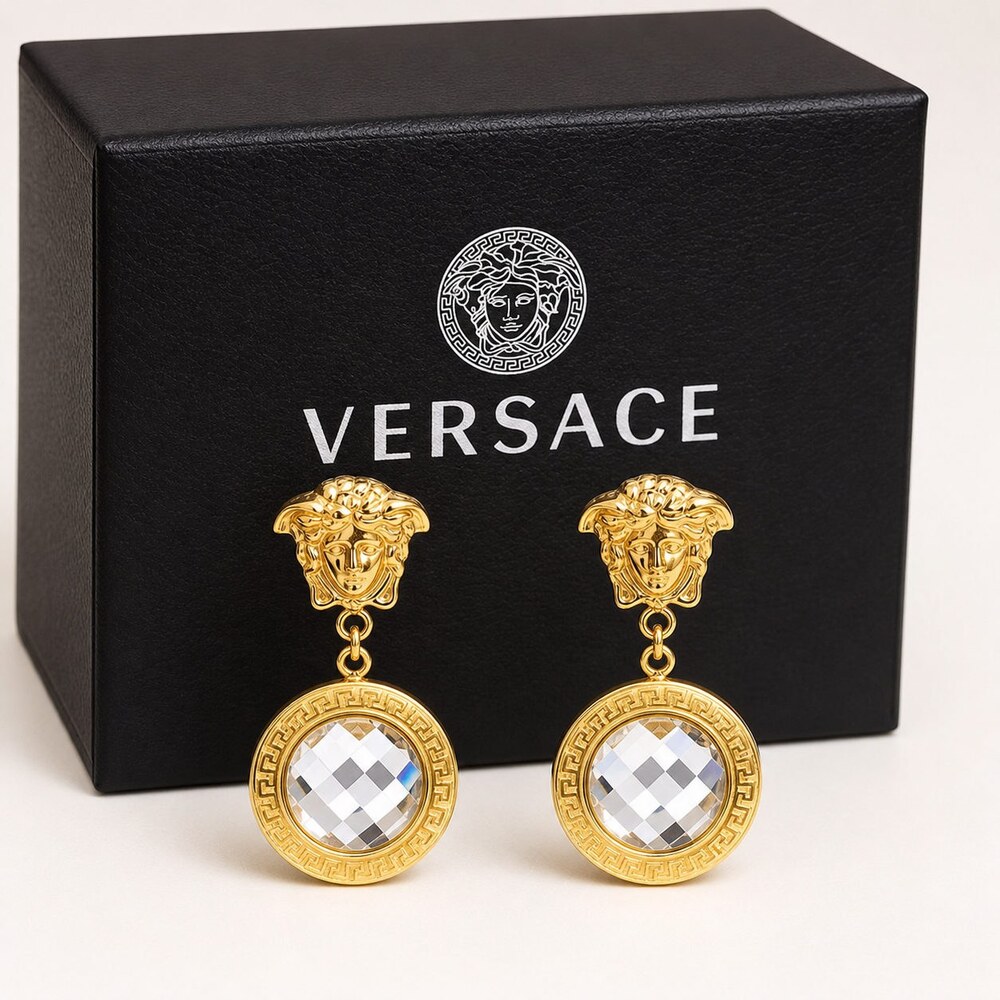 Versace Bold Statement Earrings Style 9 | New with Box